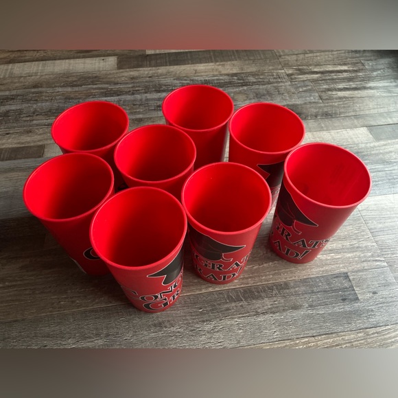 Red & Black Graduate Party Cups Set Of 8 - Picture 5 of 5